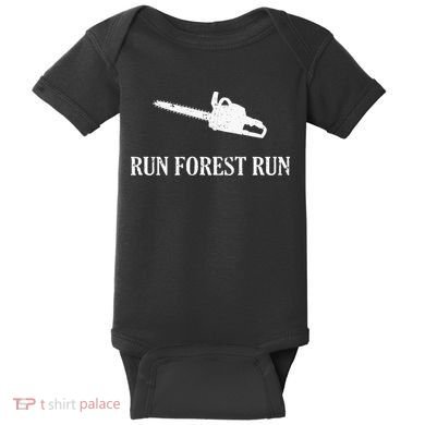Lumberjack Run Forest Run Chainsaw Logger Arborist Baby Bodysuit