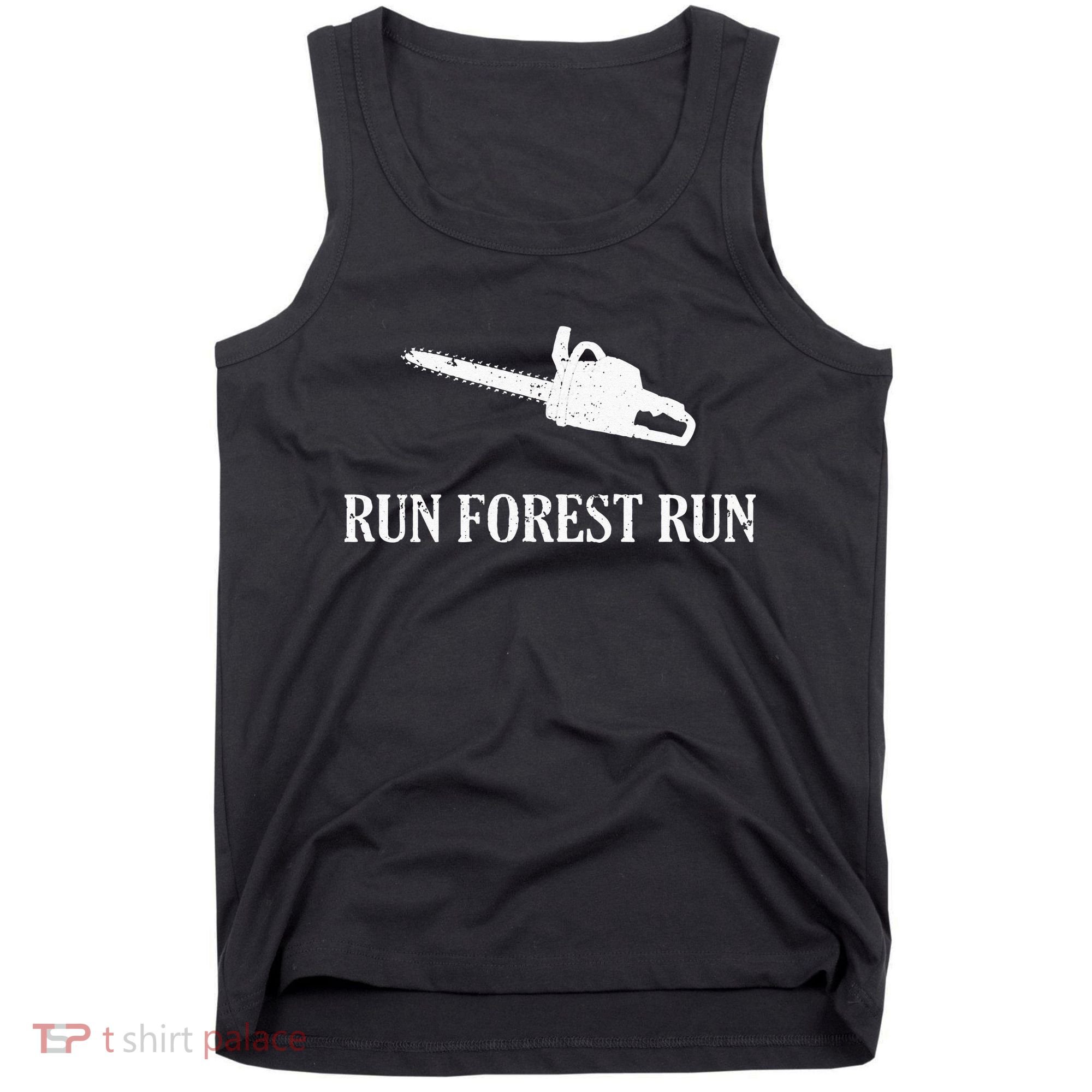 Lumberjack Run Forest Run Chainsaw Logger Arborist Tank Top