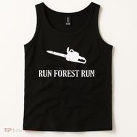 Lumberjack Run Forest Run Chainsaw Logger Arborist Tank Top thumb 2