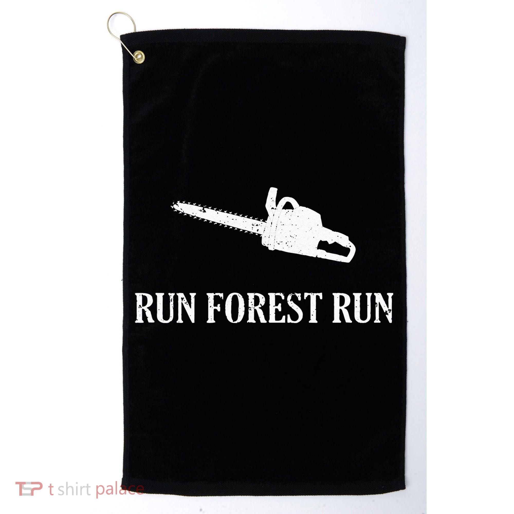Lumberjack Run Forest Run Chainsaw Logger Arborist Golf Towel