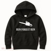 Lumberjack Run Forest Run Chainsaw Logger Arborist Kids Hoodie thumb 0