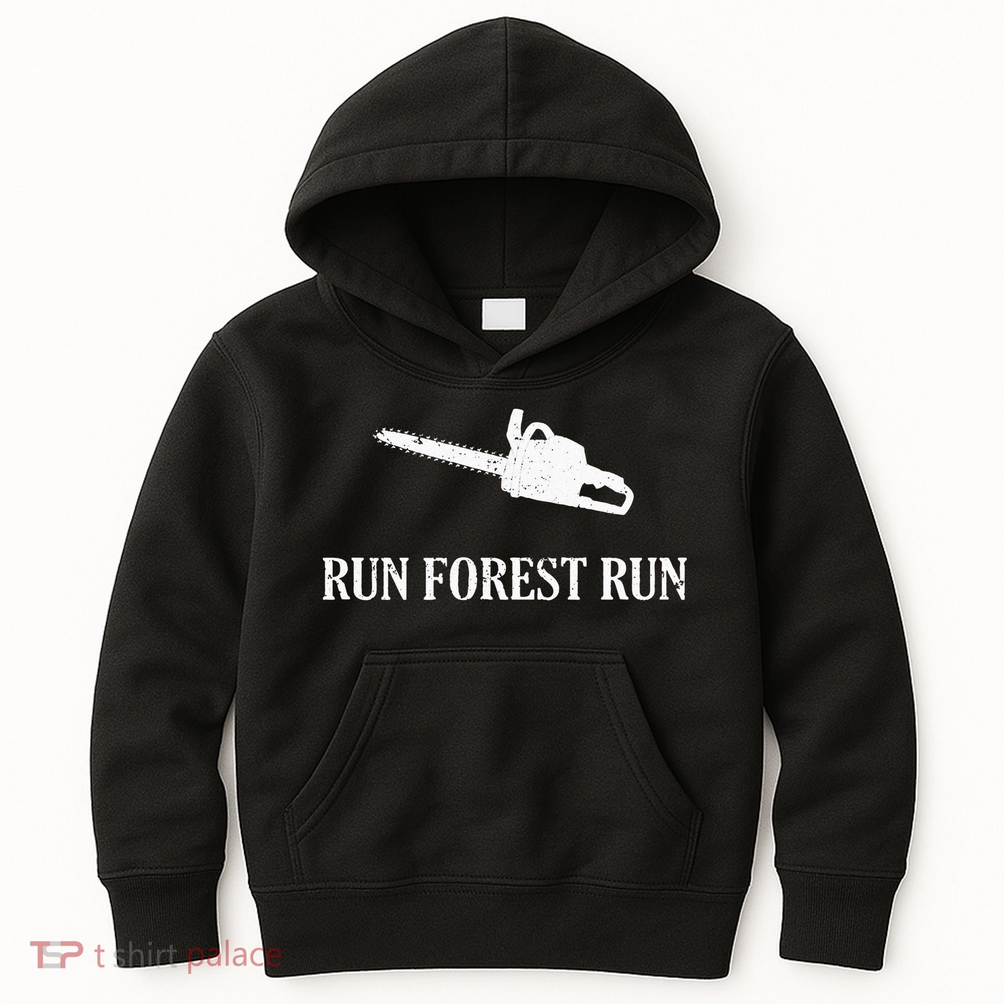 Lumberjack Run Forest Run Chainsaw Logger Arborist Kids Hoodie