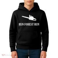 Lumberjack Run Forest Run Chainsaw Logger Arborist Kids Hoodie thumb 4