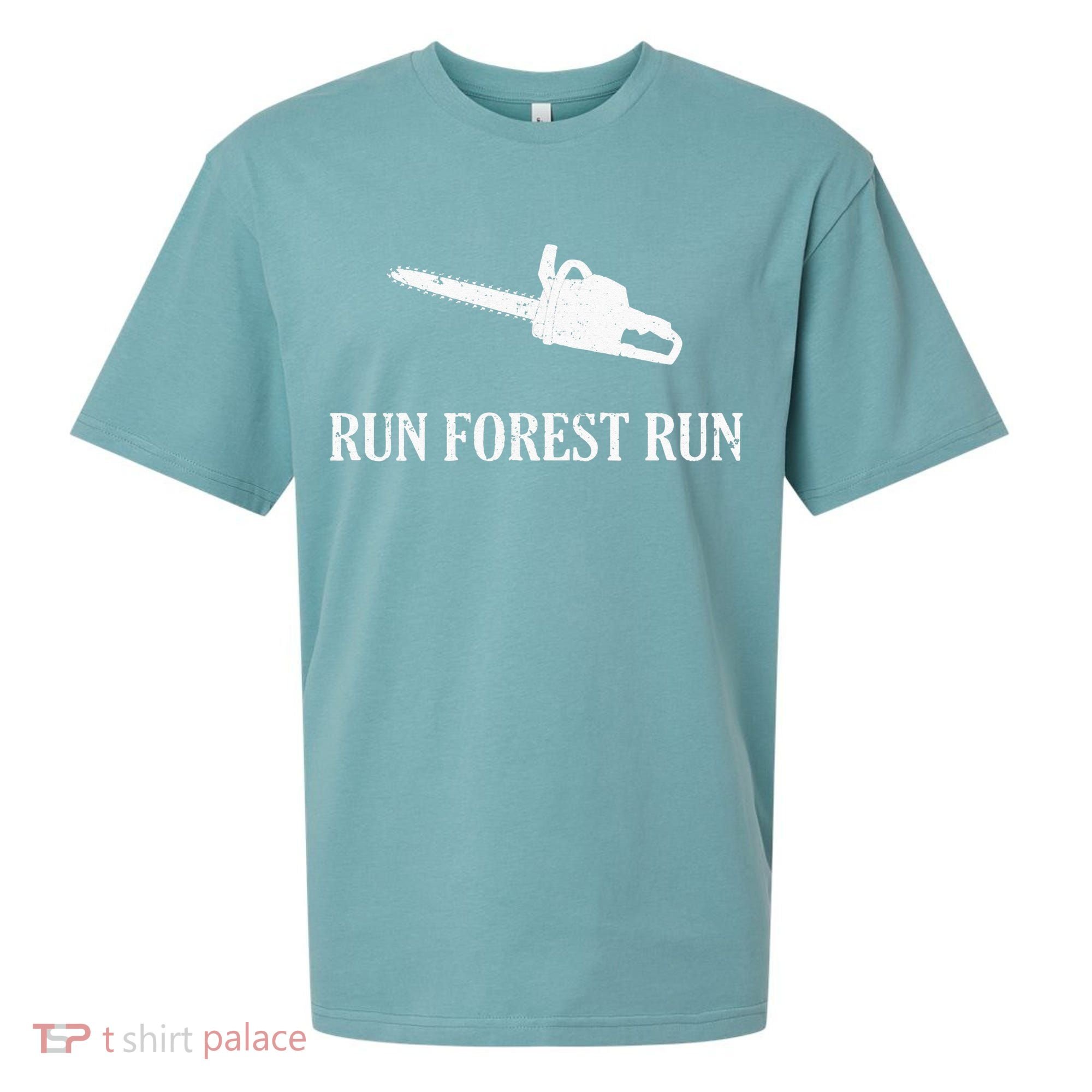 Lumberjack Run Forest Run Chainsaw Logger Arborist Sueded Cloud Jersey T-Shirt