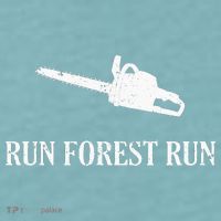 Lumberjack Run Forest Run Chainsaw Logger Arborist Sueded Cloud Jersey T-Shirt thumb 2