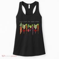 Lets Root For Each Other Vegetable Quote Women's Tank Top thumb 0