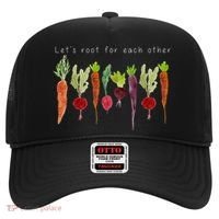 Lets Root For Each Other Vegetable Quote Hat thumb 0