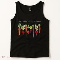 Lets Root For Each Other Vegetable Quote Tank Top thumb 2