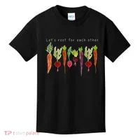 Lets Root For Each Other Vegetable Quote Kids T-Shirt thumb 0
