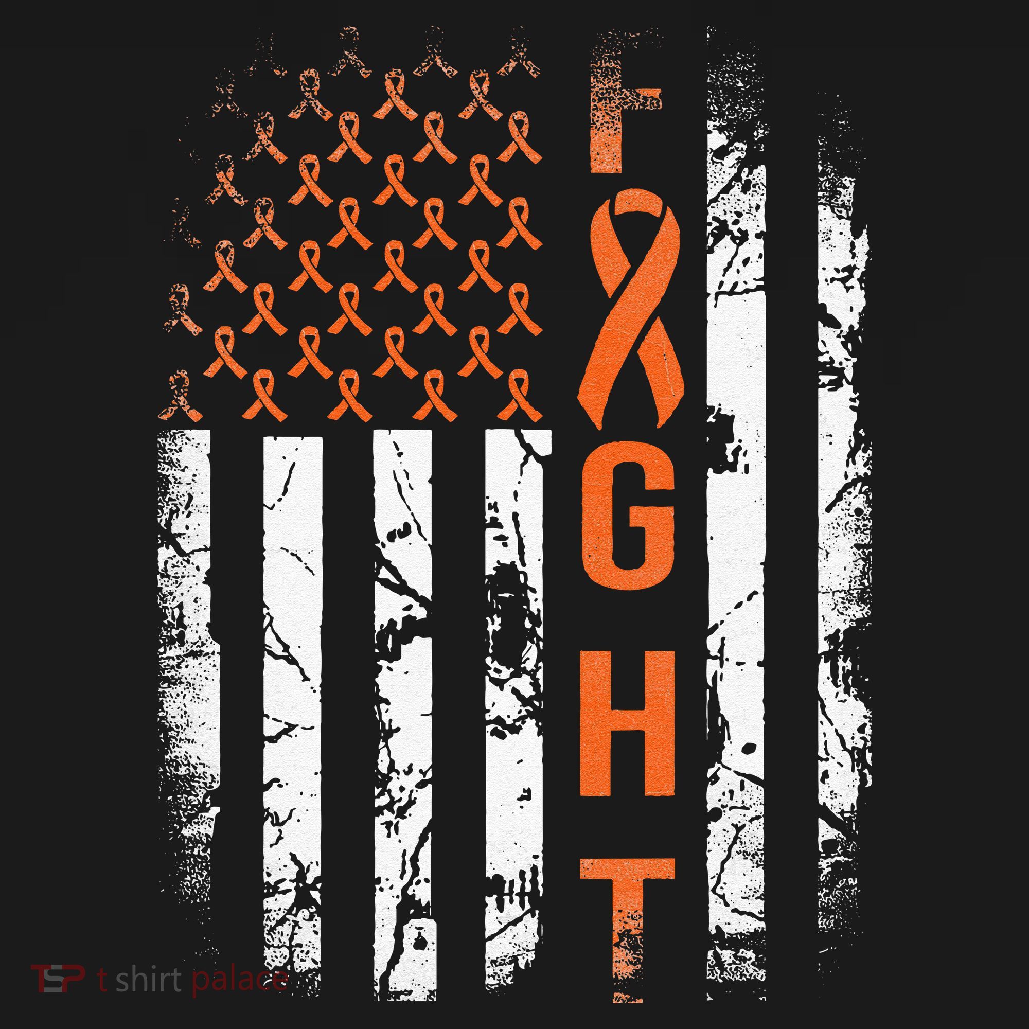 Leukemia Ribbon Fight American Flag Leukemia Awareness Sweatshirt