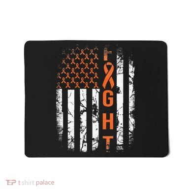 Leukemia Ribbon Fight American Flag Leukemia Awareness Mousepad