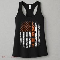 Leukemia Ribbon Fight American Flag Leukemia Awareness Women's Tank Top thumb 3
