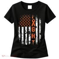 Leukemia Ribbon Fight American Flag Leukemia Awareness Women's T-Shirt thumb 0