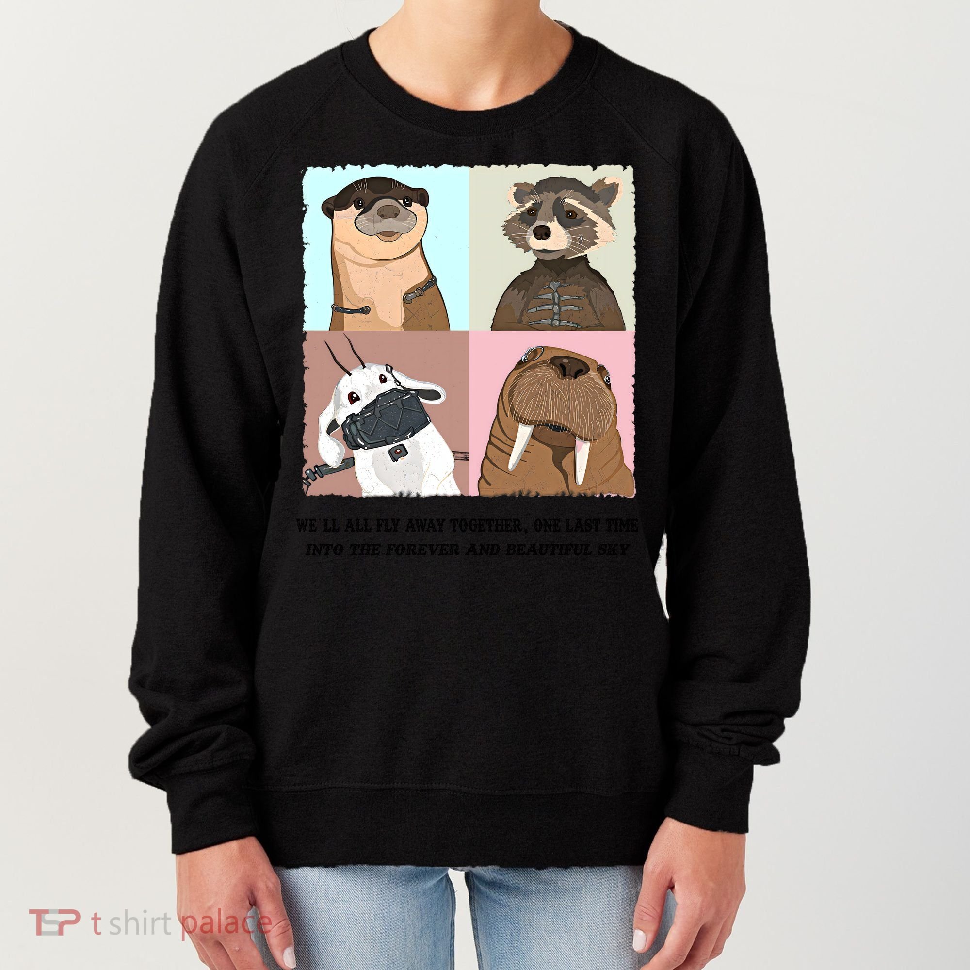 Lylla Rocket Floor Teefs Into The Forever And Beautiful Sky Rock Women's Sweatshirt