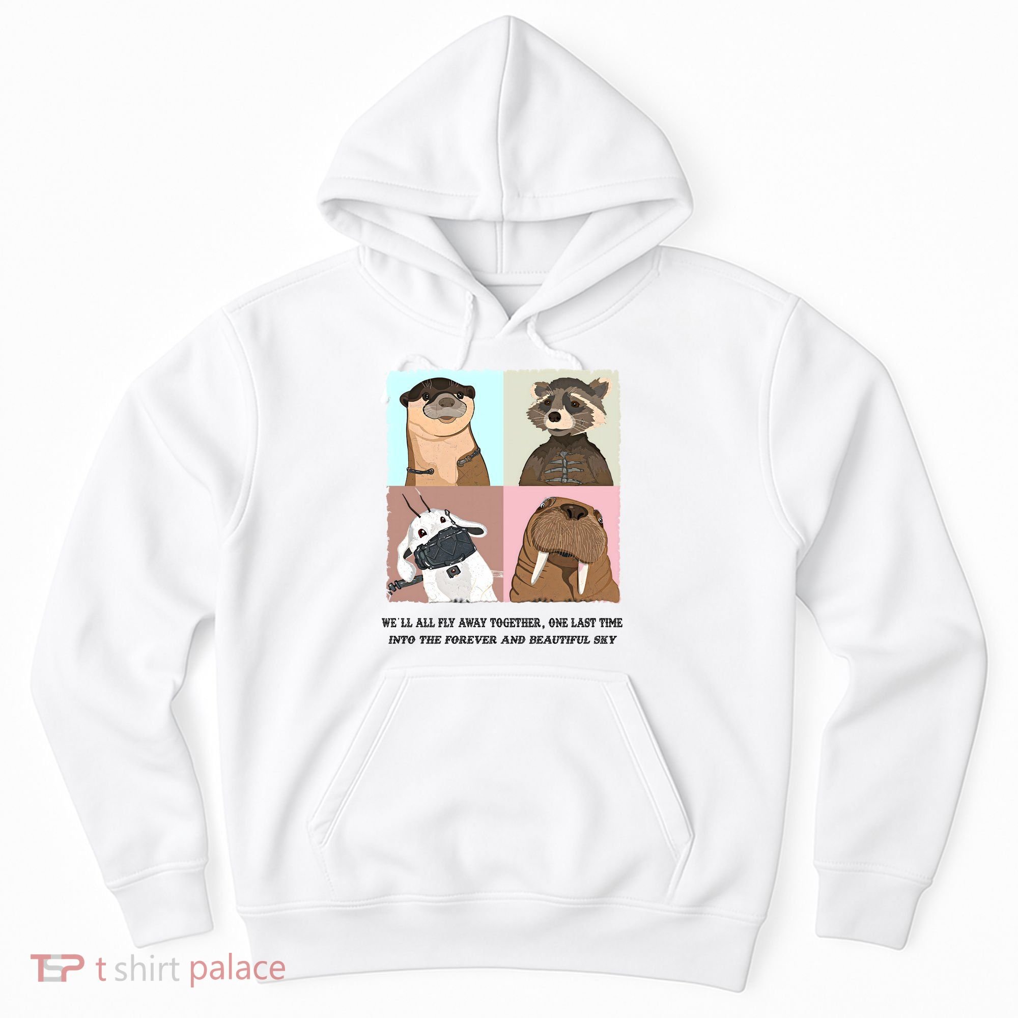 Lylla Rocket Floor Teefs Into The Forever And Beautiful Sky Rock Hoodie
