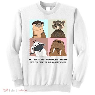 Lylla Rocket Floor Teefs Into The Forever And Beautiful Sky Rock Sweatshirt