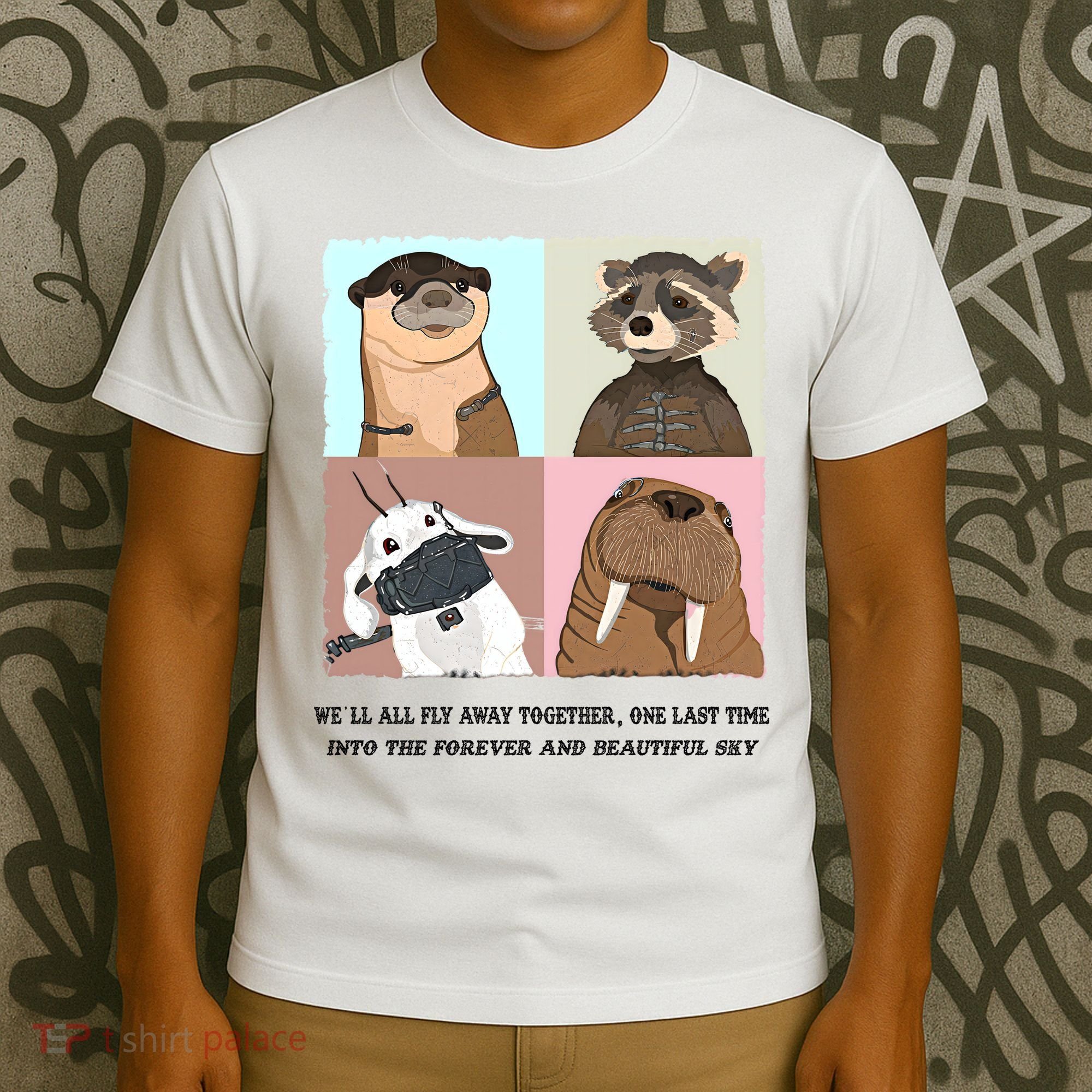 Lylla Rocket Floor Teefs Into The Forever And Beautiful Sky Rock T-Shirt