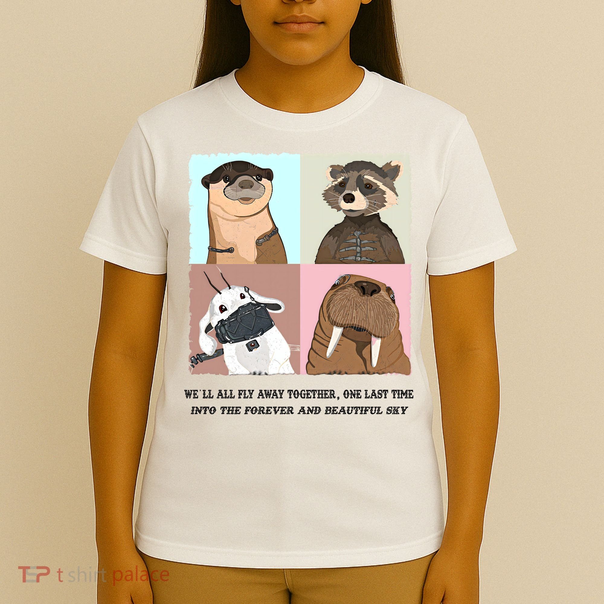 Lylla Rocket Floor Teefs Into The Forever And Beautiful Sky Rock T-Shirt