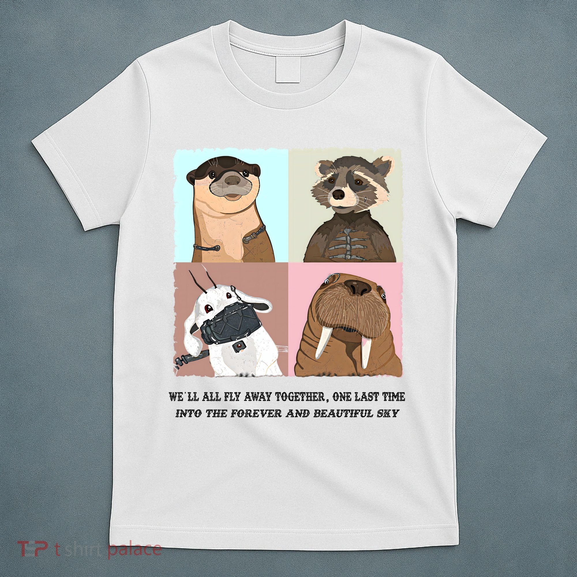 Lylla Rocket Floor Teefs Into The Forever And Beautiful Sky Rock T-Shirt