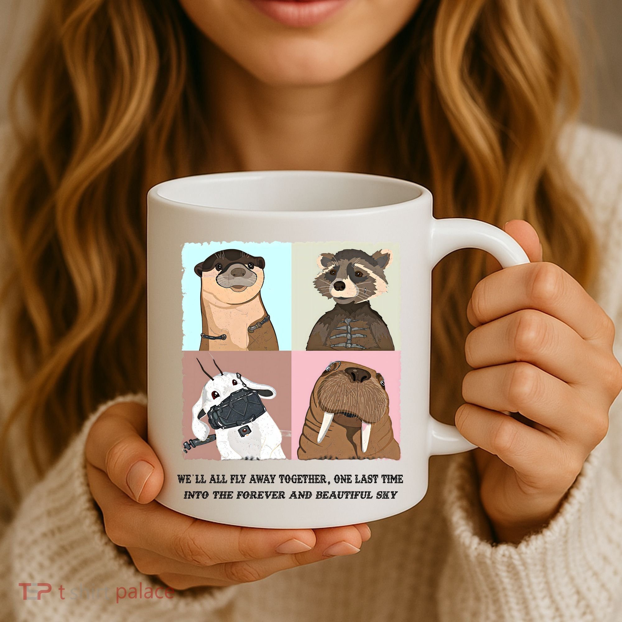 Lylla Rocket Floor Teefs Into The Forever And Beautiful Sky Rock Coffee Mug
