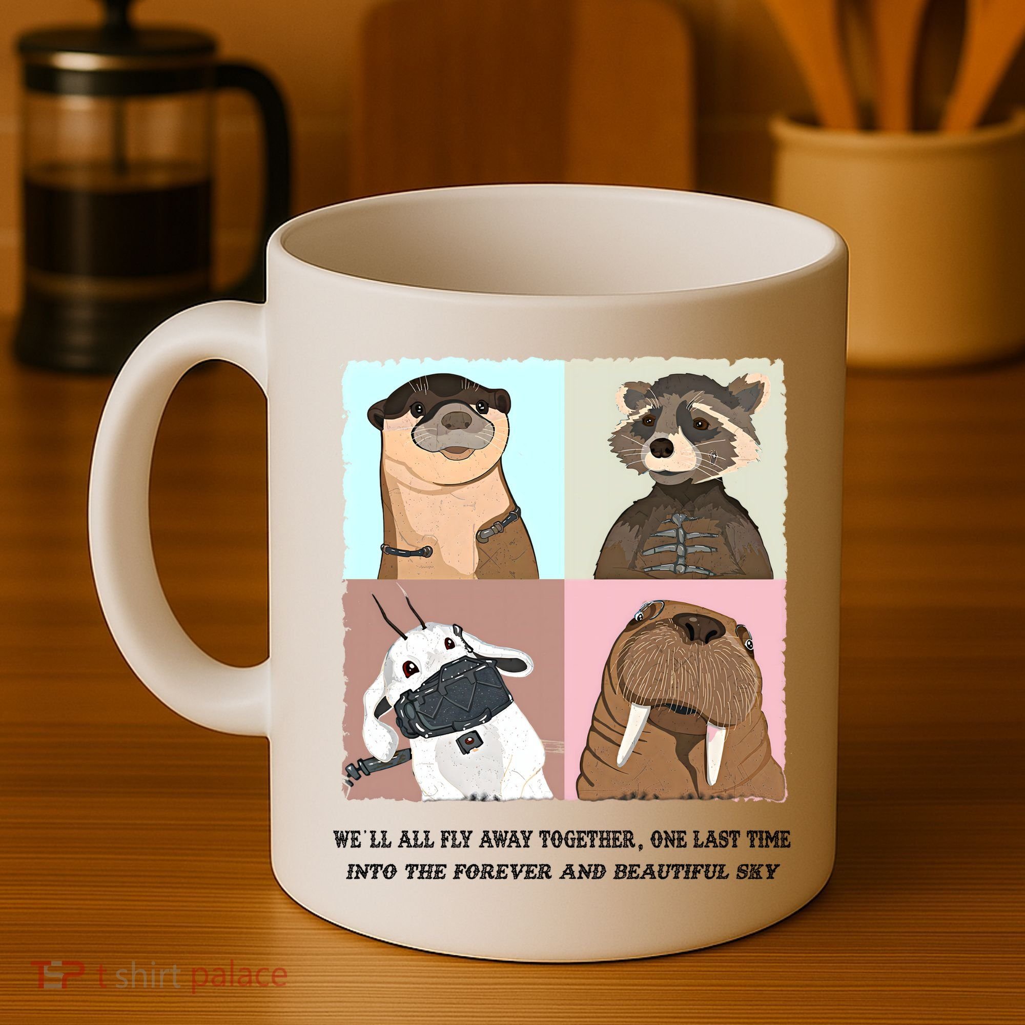 Lylla Rocket Floor Teefs Into The Forever And Beautiful Sky Rock Coffee Mug
