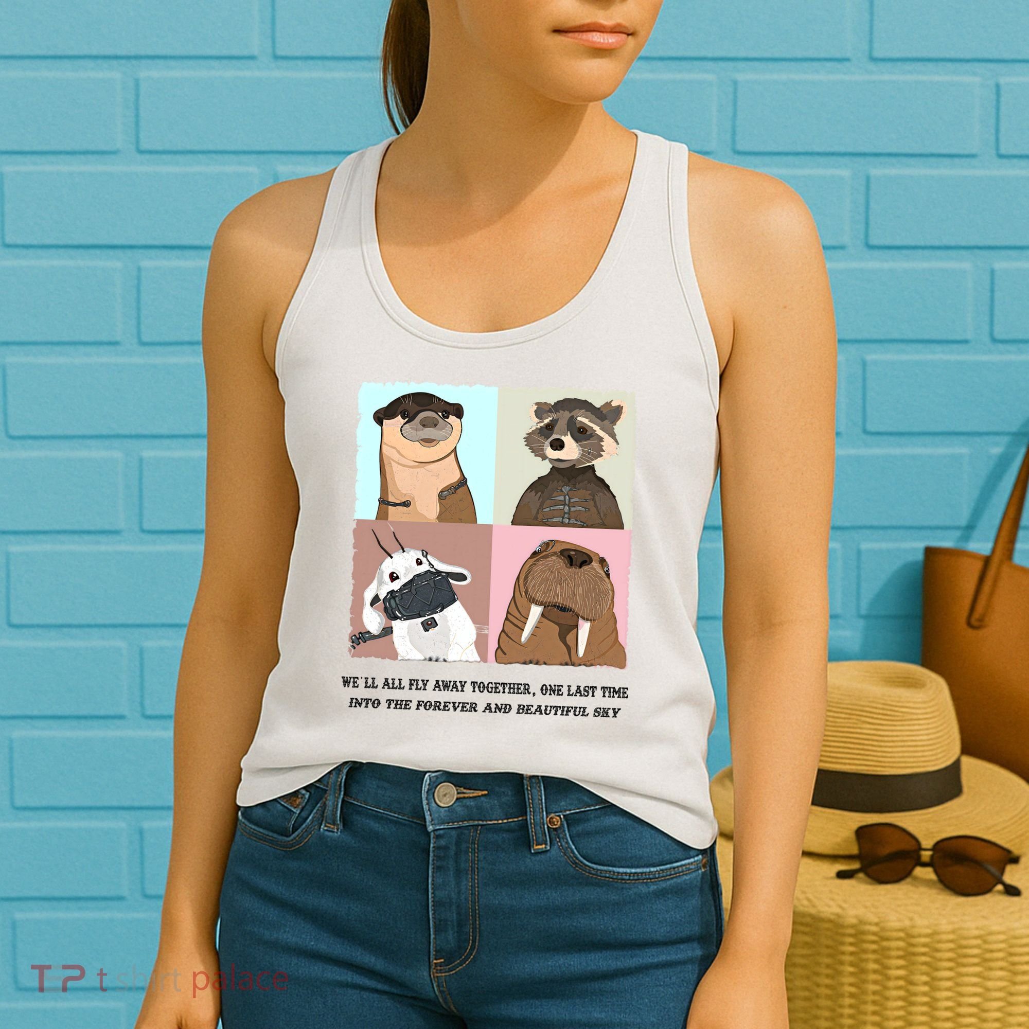 Lylla Rocket Floor Teefs Into The Forever And Beautiful Sky Rock Women's Tank Top