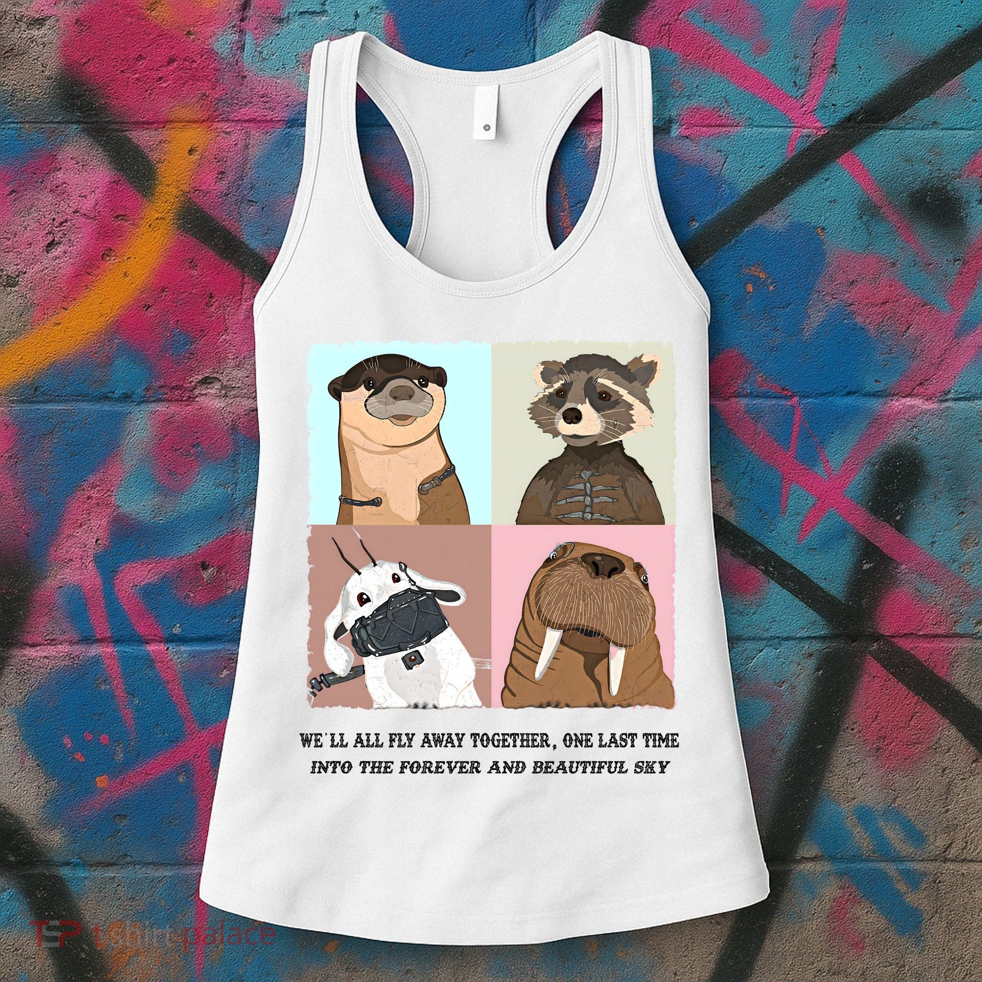 Lylla Rocket Floor Teefs Into The Forever And Beautiful Sky Rock Women's Tank Top