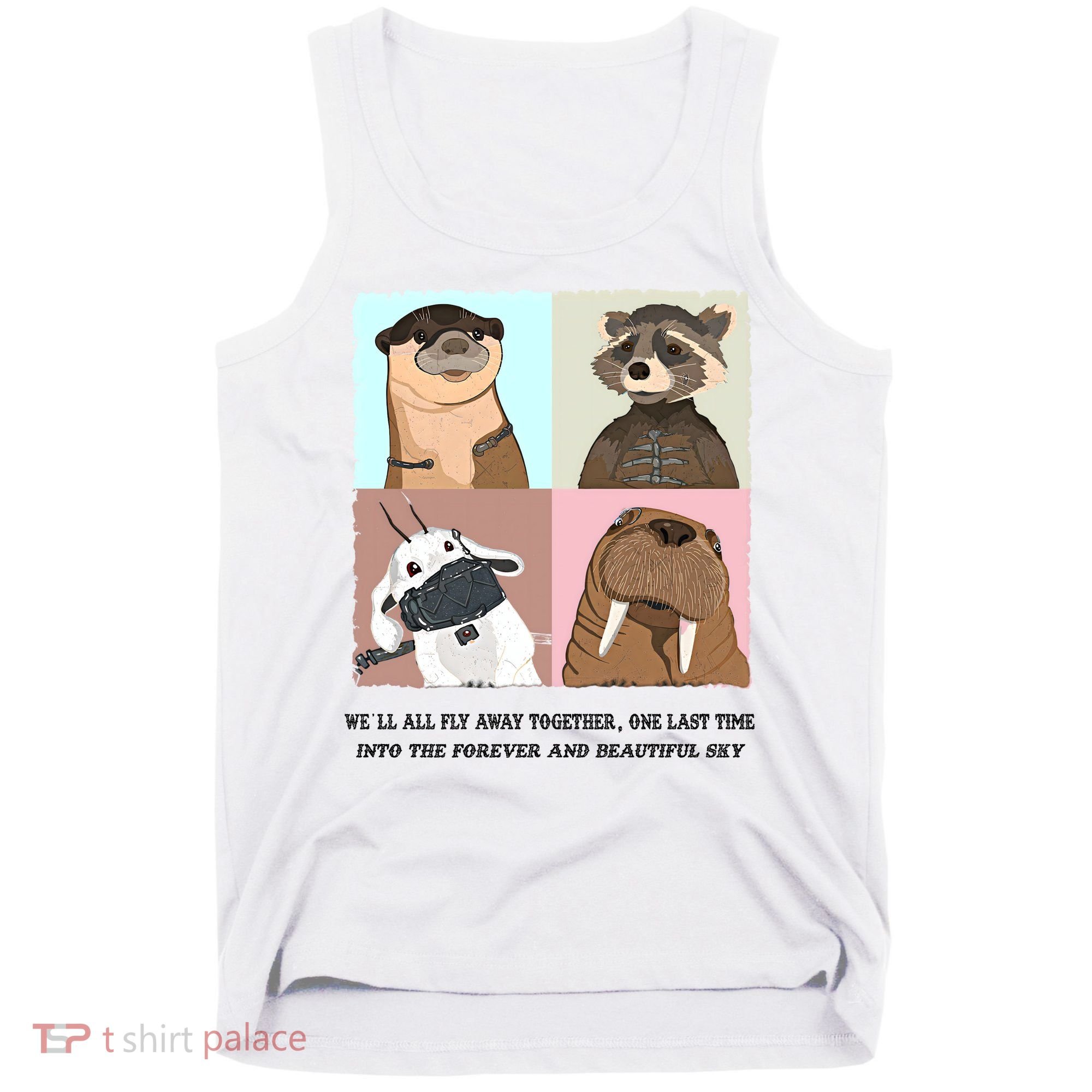 Lylla Rocket Floor Teefs Into The Forever And Beautiful Sky Rock Tank Top