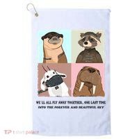 Lylla Rocket Floor Teefs Into The Forever And Beautiful Sky Rock Golf Towel thumb 0