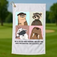 Lylla Rocket Floor Teefs Into The Forever And Beautiful Sky Rock Golf Towel thumb 1