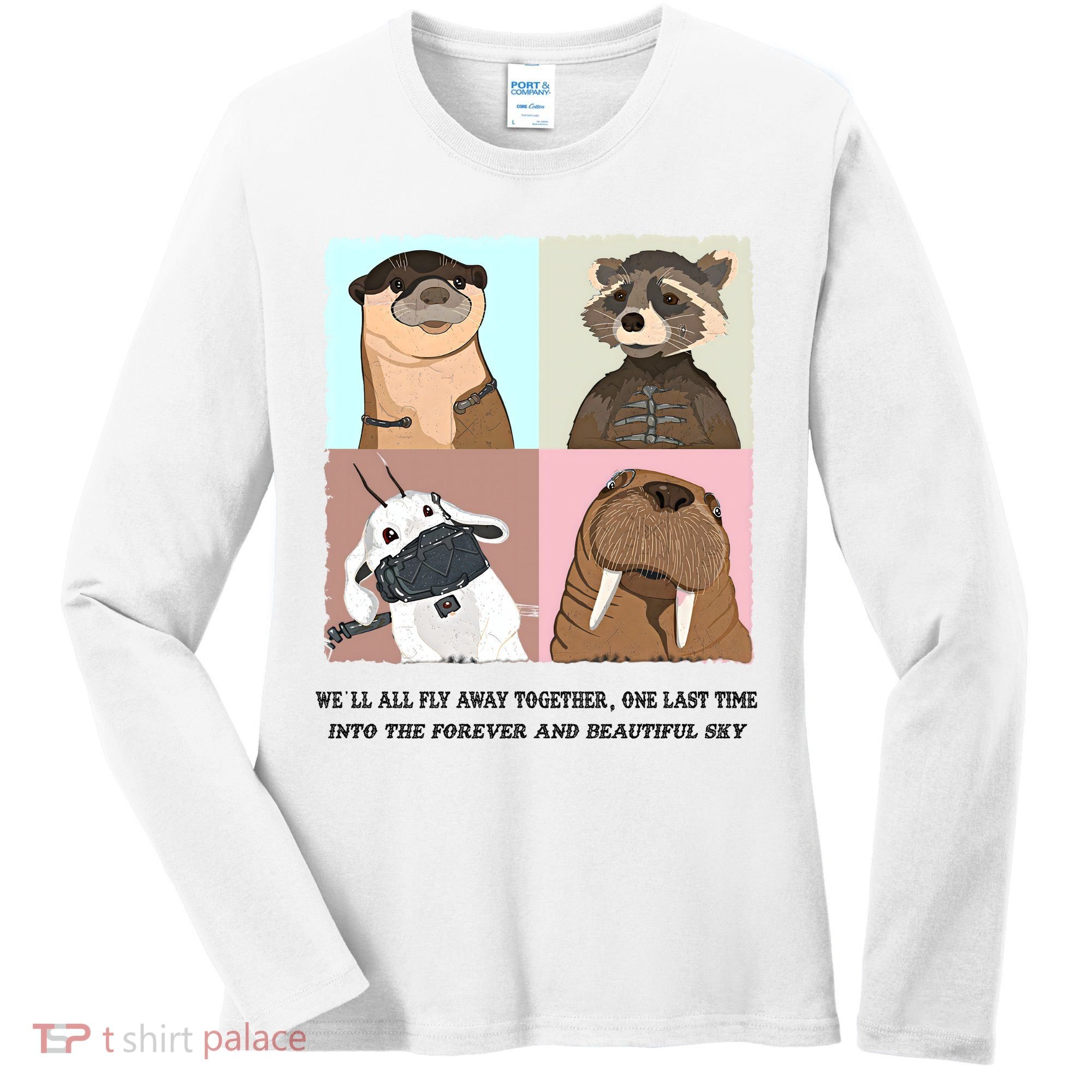 Lylla Rocket Floor Teefs Into The Forever And Beautiful Sky Rock Women's Long Sleeve Shirt