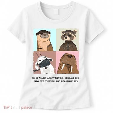 Lylla Rocket Floor Teefs Into The Forever And Beautiful Sky Rock Women's T-Shirt