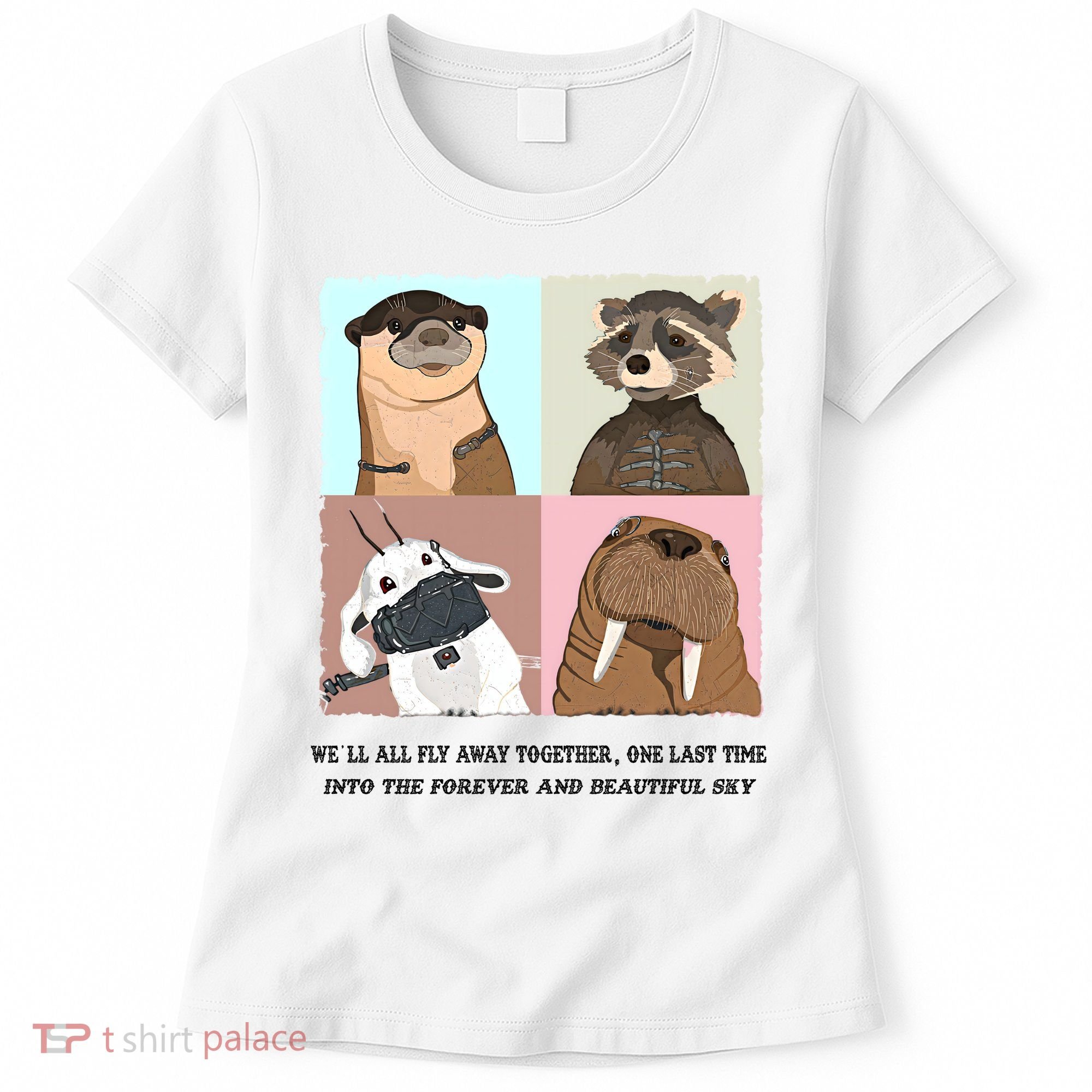 Lylla Rocket Floor Teefs Into The Forever And Beautiful Sky Rock Women's T-Shirt