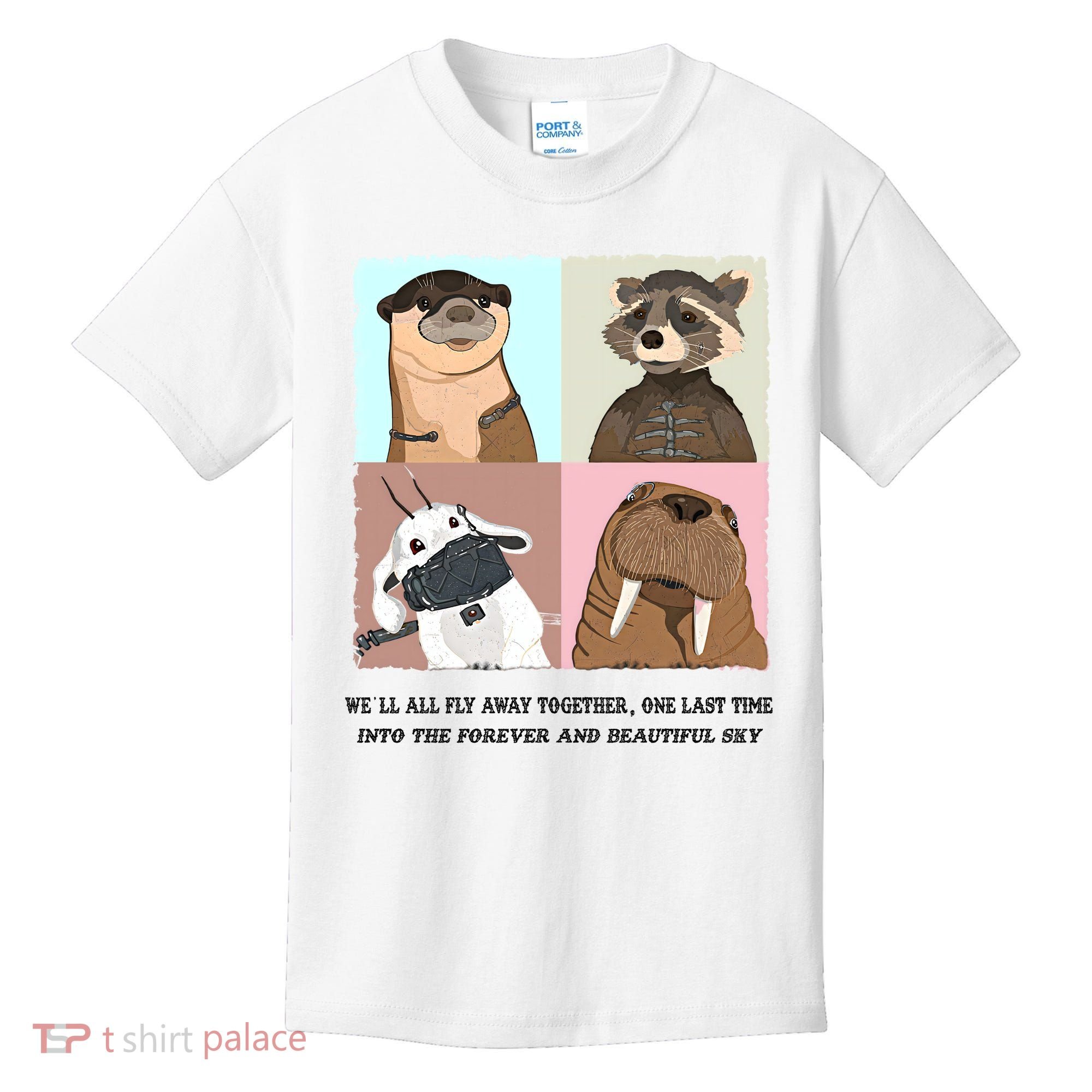 Lylla Rocket Floor Teefs Into The Forever And Beautiful Sky Rock Kids T-Shirt