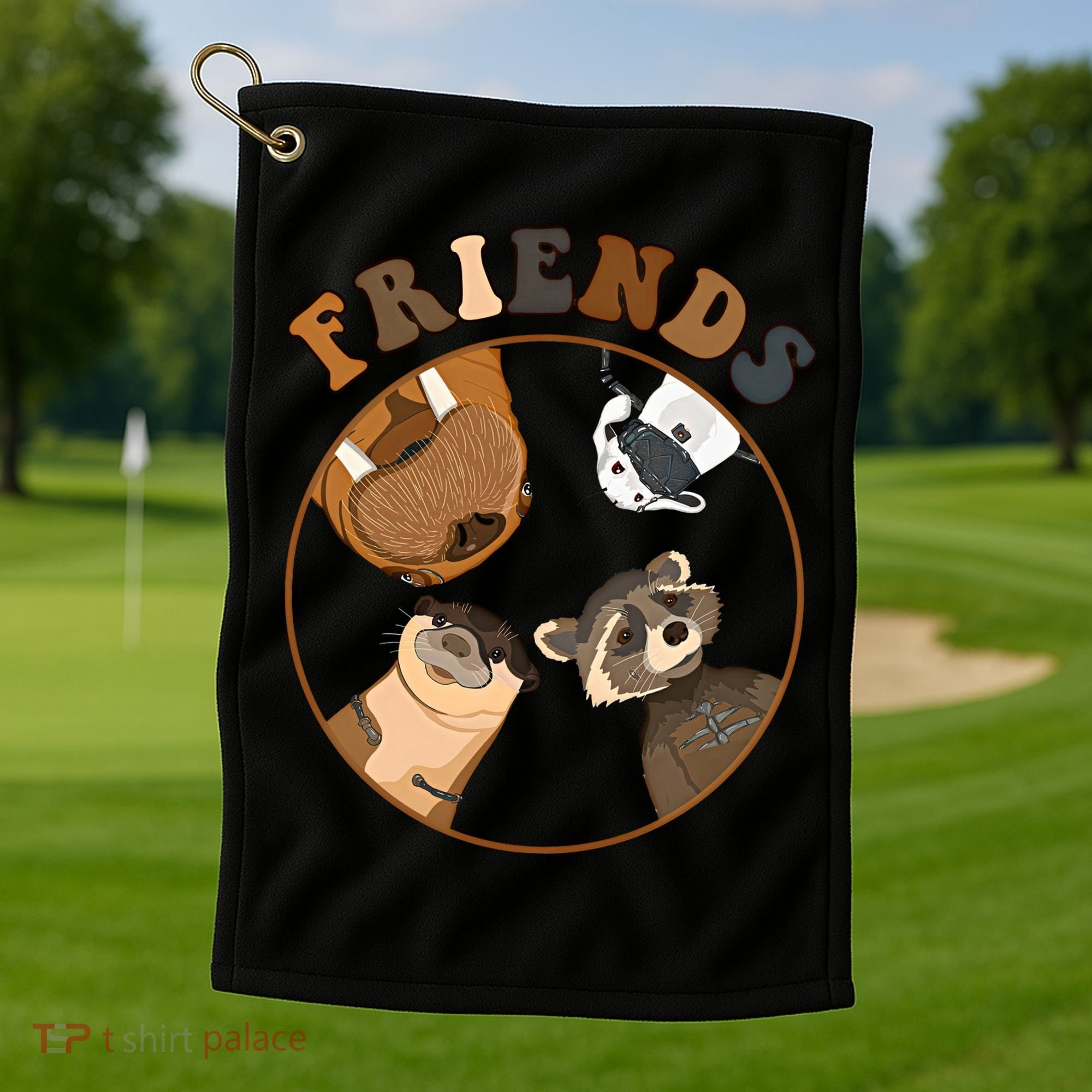 Lylla Rocket Floor Teefs Into The Forever And Beautiful Sky Rocket Golf Towel
