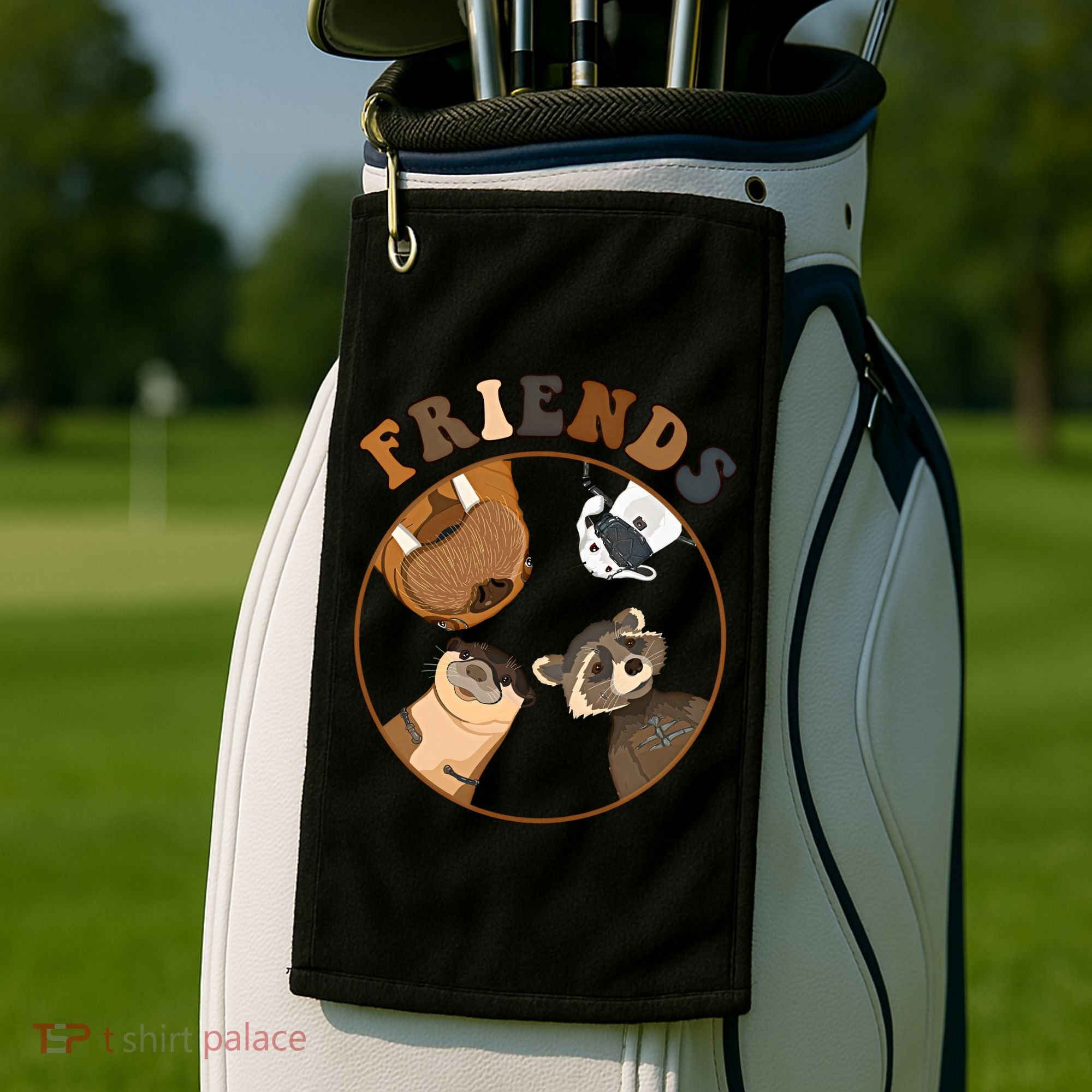 Lylla Rocket Floor Teefs Into The Forever And Beautiful Sky Rocket Golf Towel