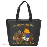 Let's Root For Each Other And Watch Each Other Grow Plant Lover Tote Bag thumb 0
