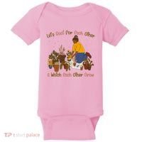 Let's Root For Each Other And Watch Each Other Grow Plant Lover Baby Bodysuit thumb 0