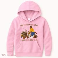 Let's Root For Each Other And Watch Each Other Grow Plant Lover Kids Hoodie thumb 0