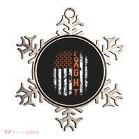 Leukemia Ribbon Fight American Flag Leukemia Awareness Ornament thumb 0