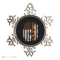 Leukemia Ribbon Fight American Flag Leukemia Awareness Ornament thumb 0