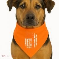 Leukemia Ribbon Fight American Flag Leukemia Awareness USA-Made Doggie Bandana thumb 1