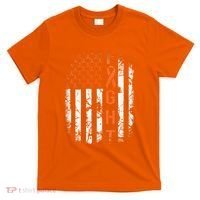 Leukemia Ribbon Fight American Flag Leukemia Awareness T-Shirt thumb 0