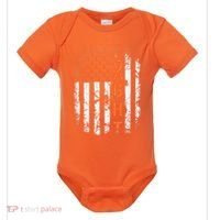 Leukemia Ribbon Fight American Flag Leukemia Awareness Baby Bodysuit thumb 0