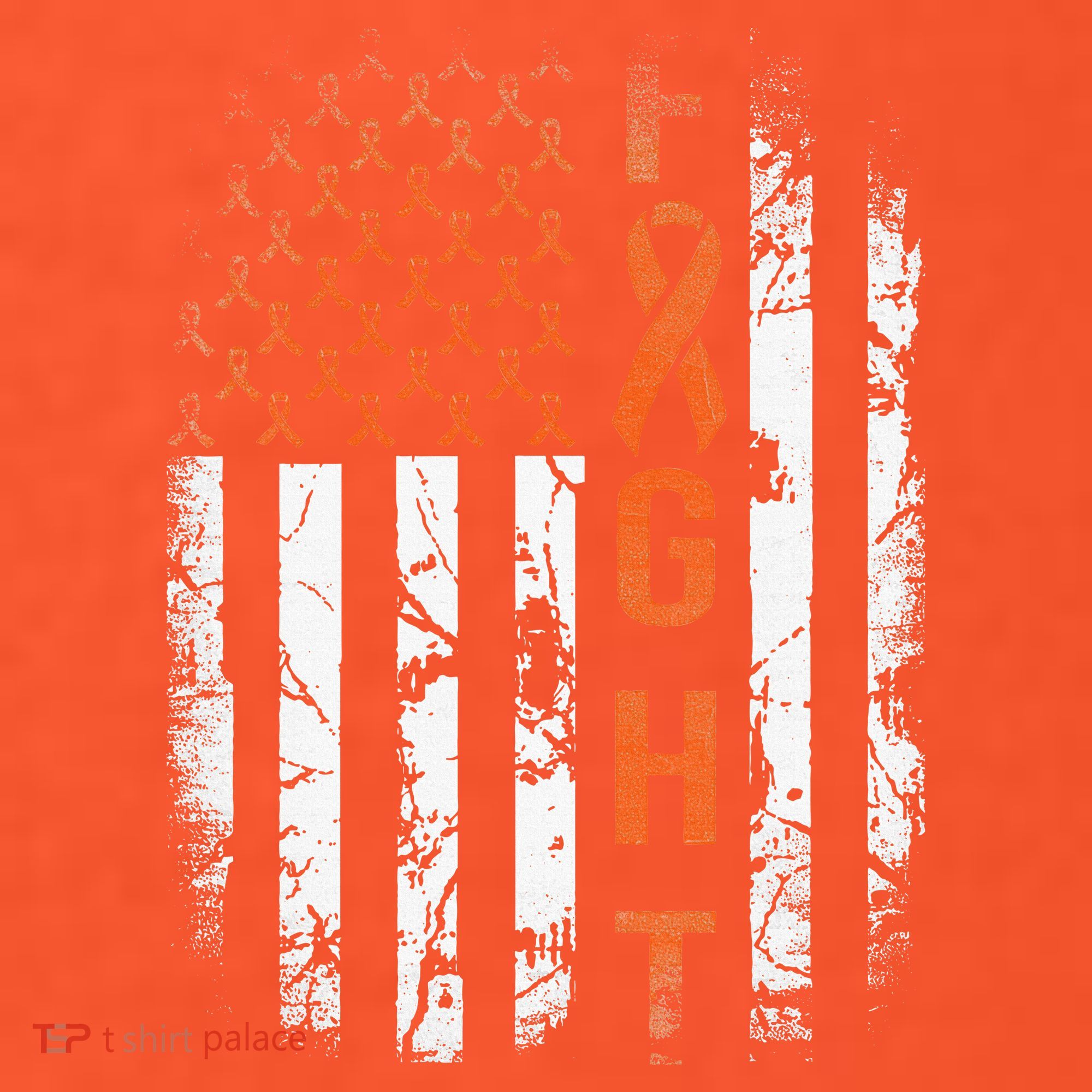 Leukemia Ribbon Fight American Flag Leukemia Awareness Women's T-Shirt