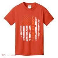 Leukemia Ribbon Fight American Flag Leukemia Awareness Kids T-Shirt thumb 0