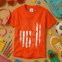 Leukemia Ribbon Fight American Flag Leukemia Awareness Kids T-Shirt thumb 3