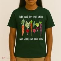 Let's Root For Each Other And Watch Each Other Grow Vegetables T-Shirt thumb 4