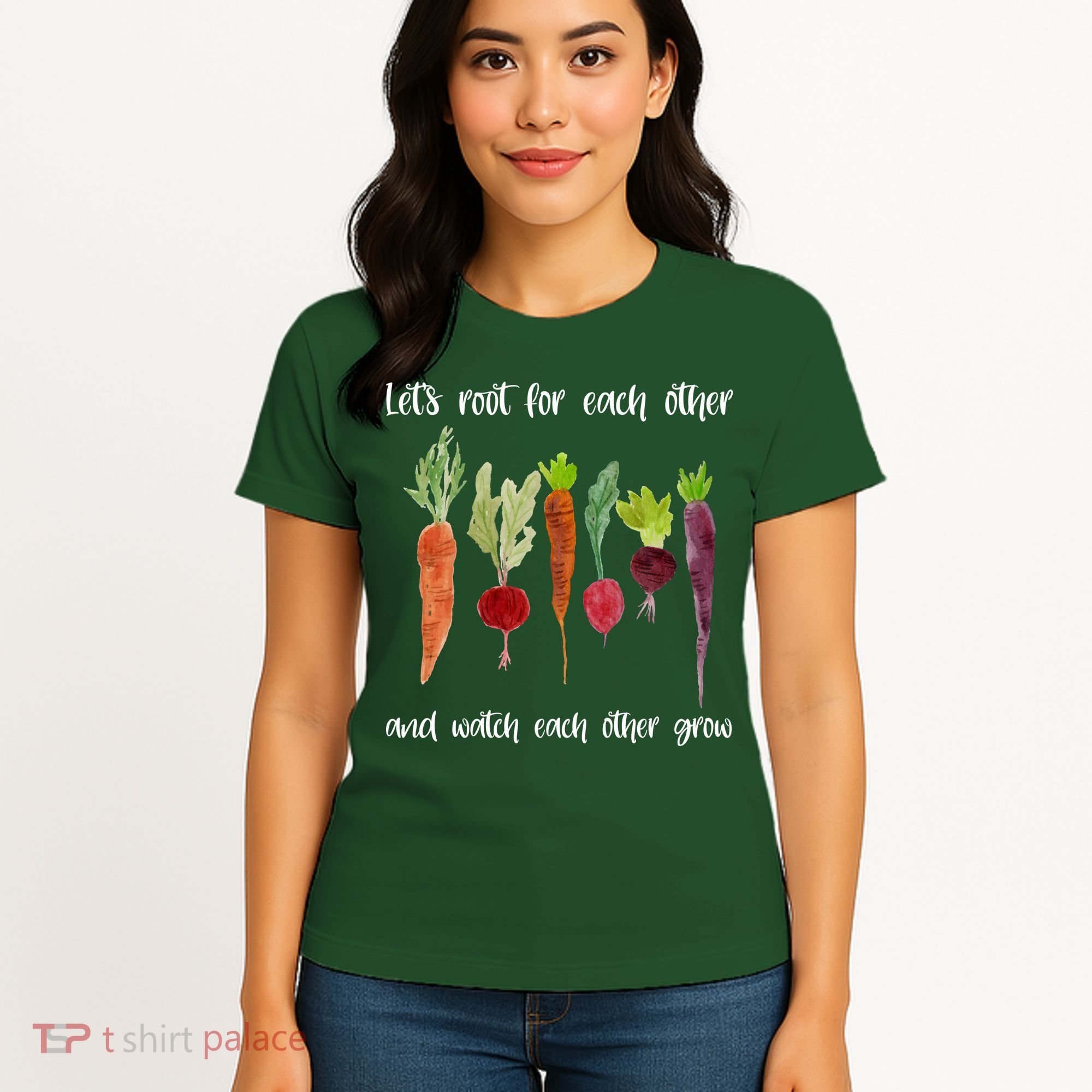 Let's Root For Each Other And Watch Each Other Grow Vegetables Women's T-Shirt