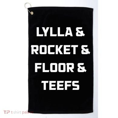 Lylla Rocket Floor And Teefs Golf Towel
